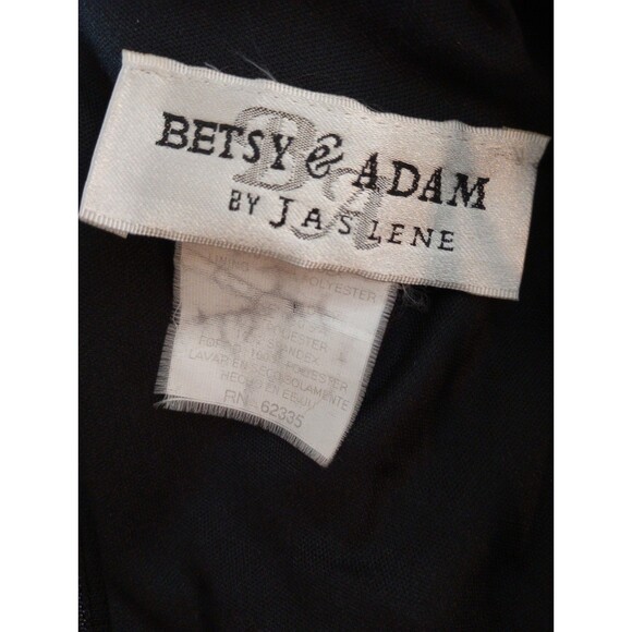 Vtg Velvet Mini Dress Medium 80s 90s Bling Glam Sparkle Long Sleeve Party - Picture 12 of 13